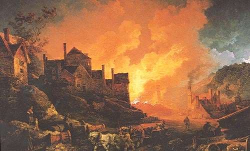 Coalbrookdale by Night (Philip James de Loutherbourg, 1801)
