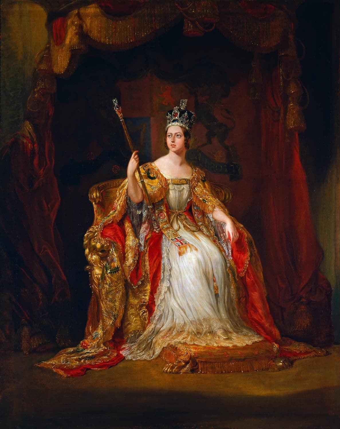 Coronation portrait of Queen Victoria (George Hayter, 1838)