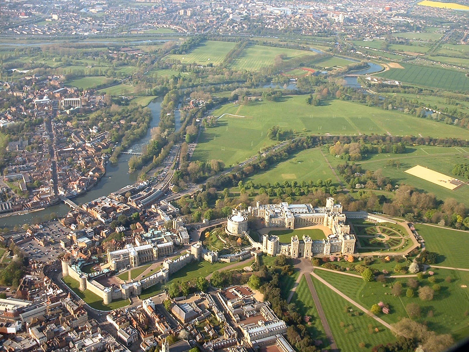 Aerial view of Windsor Castle