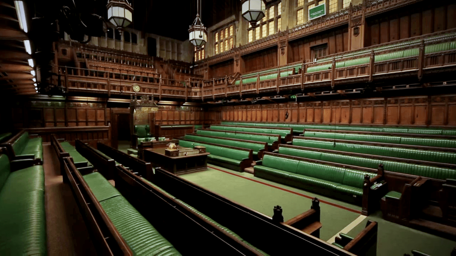 The chamber of the House of Commons, Palace of Westminster
