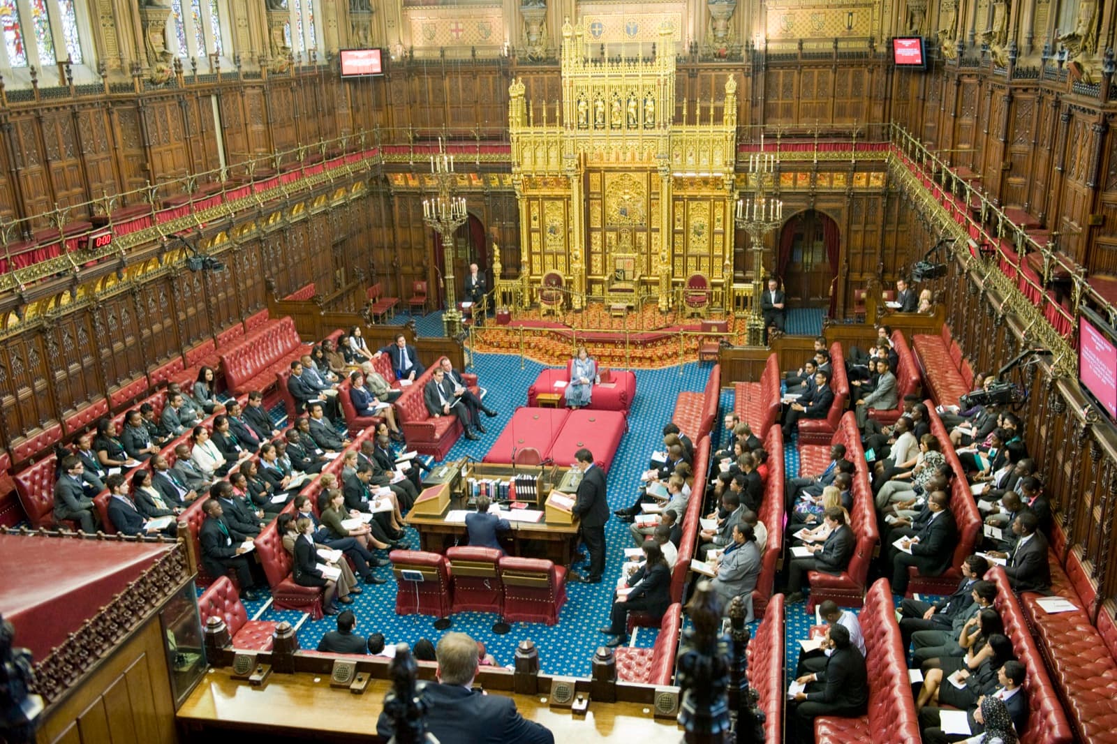The House of Lords chamber, Palace of Westminster